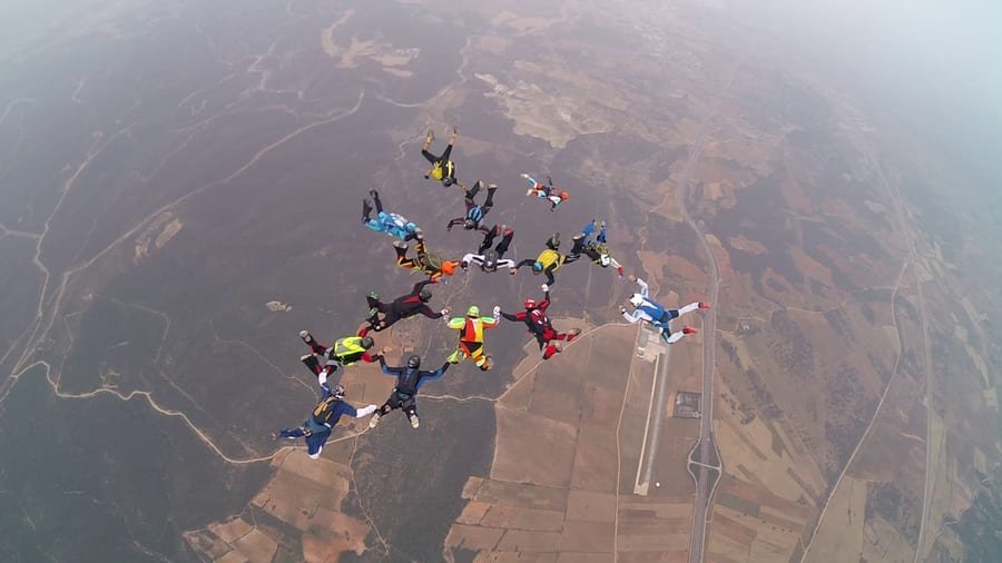 Intento de récord en Skydive Requena